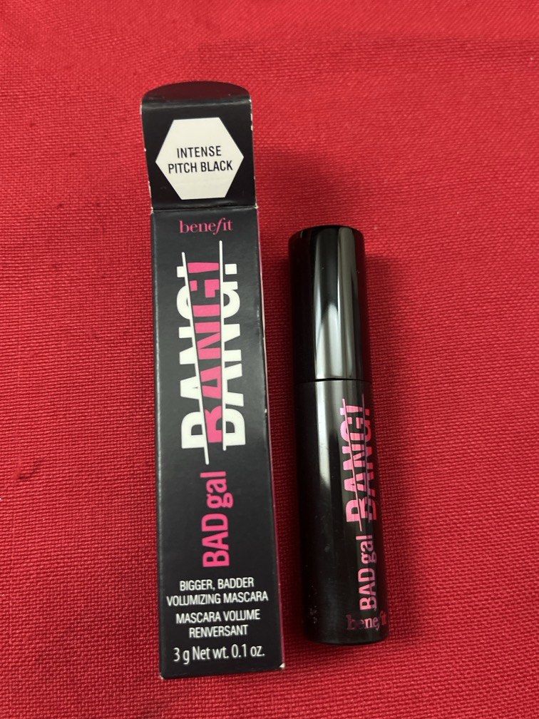 BENEFIT BADGAL BANG VOLUMIZING MASCARA (Category: Makeup) located in Manila. Submitted by luxeclassyshop (Listing ID 1462133379, Image 1). Description: BENEFIT BADGAL BANG VOLUMIZING MASCARA Shade:Intense pitch black 3g Original.