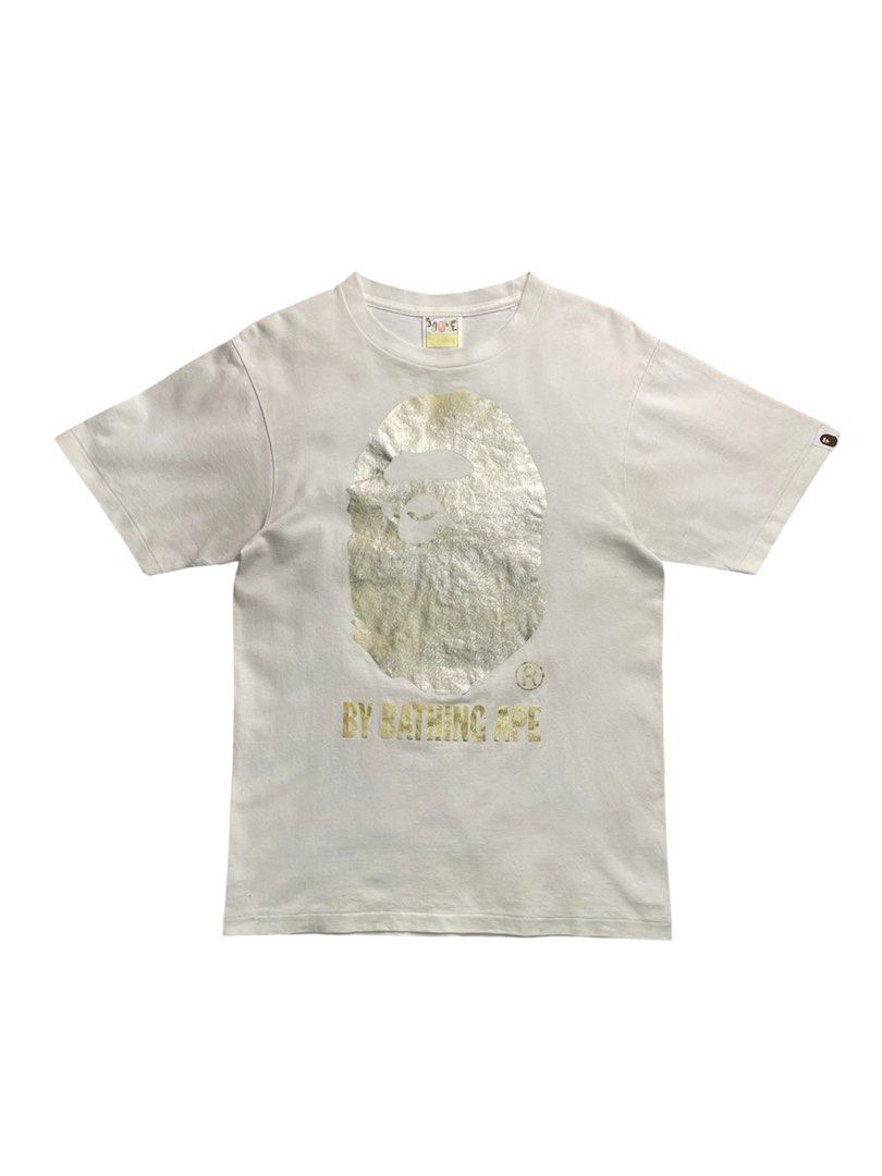 BIG HEAD GOLD (Category: Tshirts & Polo Shirts ) located in Cabanatuan. Submitted by rmsdnl (Listing ID 1462126021, Image 1). Description: BAPE BIG HEAD GOLD -Complete tags -Authentic Size s on tag best fit small Width:19 Length:25.5 Good Condition Color rate:9.3/10 Issue:need wash,stain,pin hole,Graphic fade Price:1299.