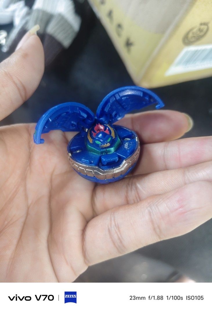 Blue Bakugan Toy (Category: Action & Battle Toys) located in Kapangan. Submitted by ClumZyDale (Listing ID 1462061743, Image 1). Description: - Blue Bakugan toy - Transforms from sphere to creature - Great for playing - Shows minor scuffs from play - Still transforms well - Fun for kids.
