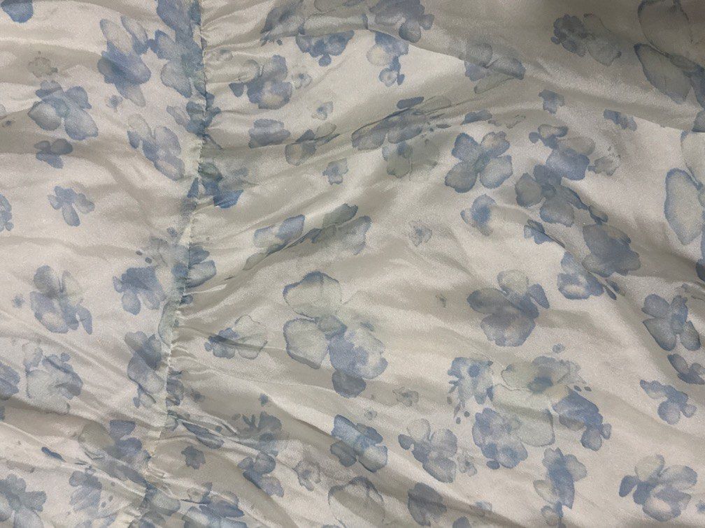 Blue Floral Long Dress (Category: Dresses) located in Manila. Submitted by jannine_closet (Listing ID 1462173677, Image 2). Description: Blue cottage core floral dress fits S-M frame.
