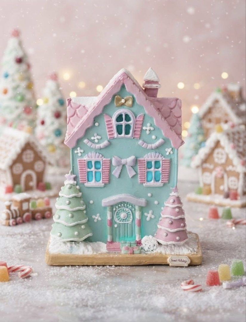 Blue Gingerbread House with light (Category: Other Home Decor) located in Quezon City. Submitted by thequaintshop (Listing ID 1462258843, Image 1). Description: .