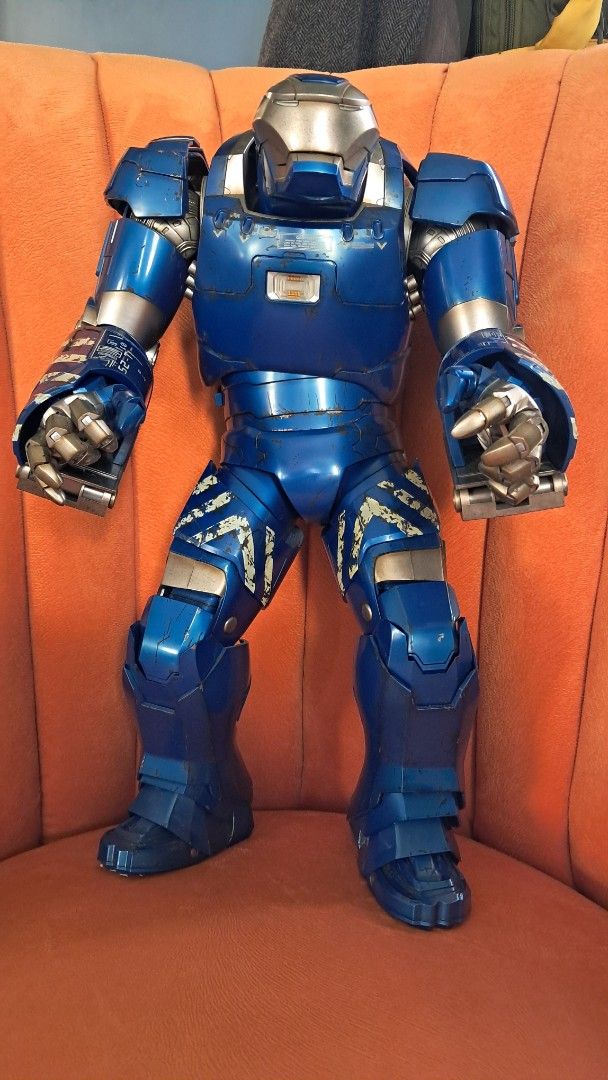 Blue Iron Man IGOR (Category: Figurines & Statues) located in Santa Rosa. Submitted by majanice (Listing ID 1462056180, Image 1). Description: IGOR (blue) * Hot Toys Movie Masterpiece Series * Iron Man 3 — Igor / Mark XXXVIII * MMS215 * 1/6 scale * Approximately 16.5” tall * Excellent pre-owned condition Perfect addition to Marvel and Ironman Collectors!.