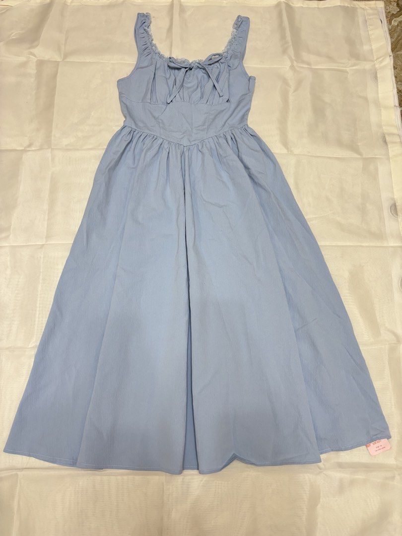 BLUE LONG DRESS - SHEIN MOD (Category: Dresses) located in Batangas. Submitted by nishiaoui_04 (Listing ID 1462155570, Image 2). Description: Condition: Good condition 📌 No visible major stains or damage 📌 Actual item is shown in the photos 📌 Size Small - Medium 📌 Brand New (never been worn with tag) 📌 From Shein Mod 💌 Message me for measurements or additional photos! RFS: decluttering / no longer used.