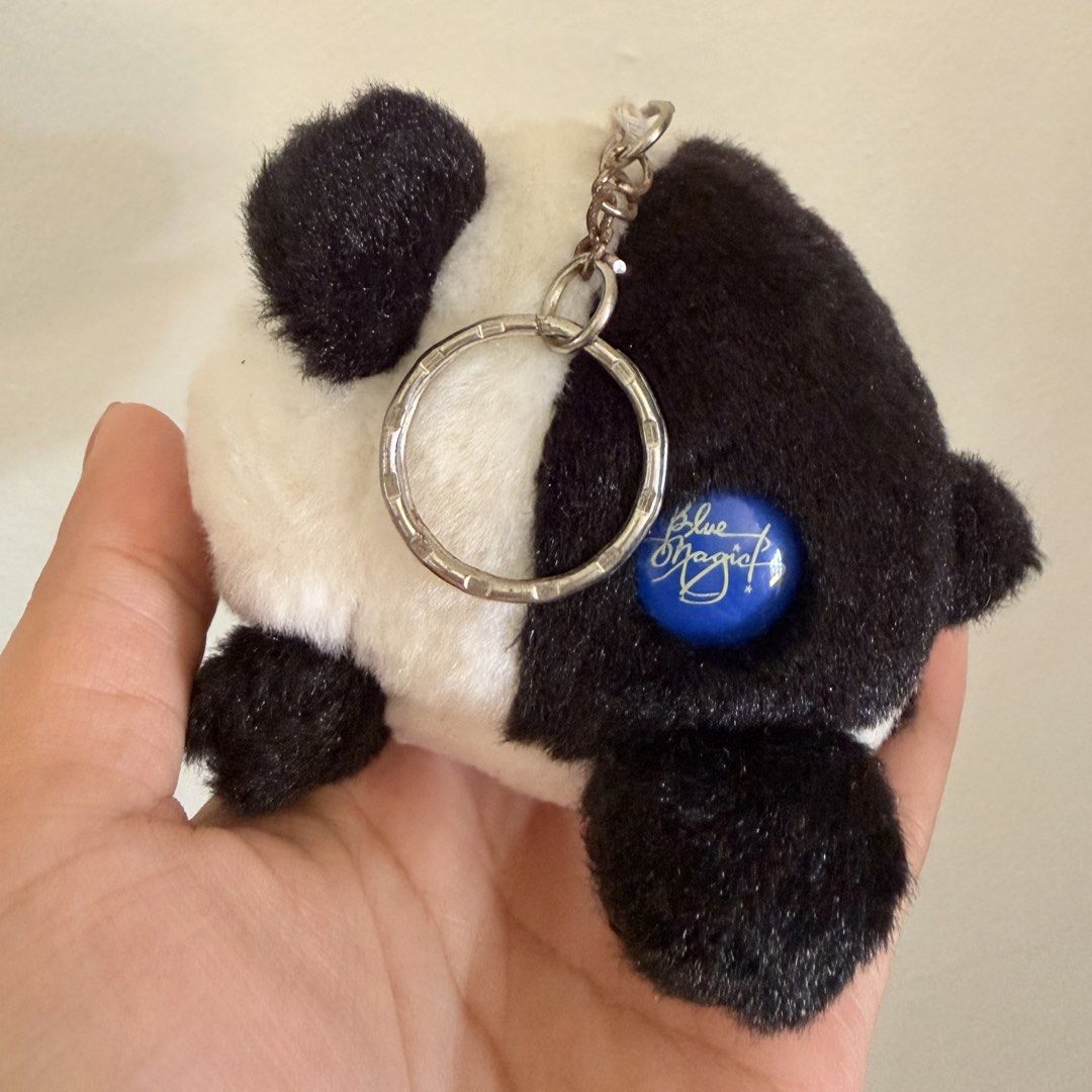 Blue Magic Panda Plush Keychain (Category: Plushies & Soft Toys) located in Dagupan City. Submitted by shopaholic_sungit (Listing ID 1462088685, Image 2). Description: Cute Key/Bag Charm Authentic Blue Magic Buyer will pay for the Shipping Fee.