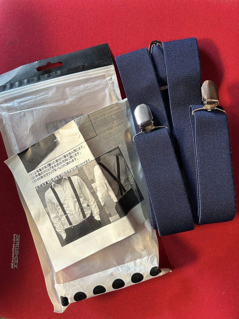 Blue Men's Suspender (Category: Vests) located in Quezon City. Submitted by jjsurplus_23 (Listing ID 1462051595, Image 1). Description: .