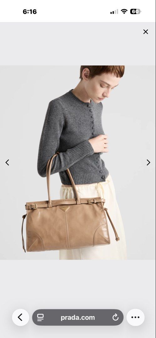 Bnew & Authentic Prada Bonnie Large Cameo (Category: Shoulder Bags) located in Makati City. Submitted by georgiaetc (Listing ID 1462254591, Image 3). Description: With dustbag and cards Dimensions Height: 24 cm Length: 12 cm Width: 38 cm.