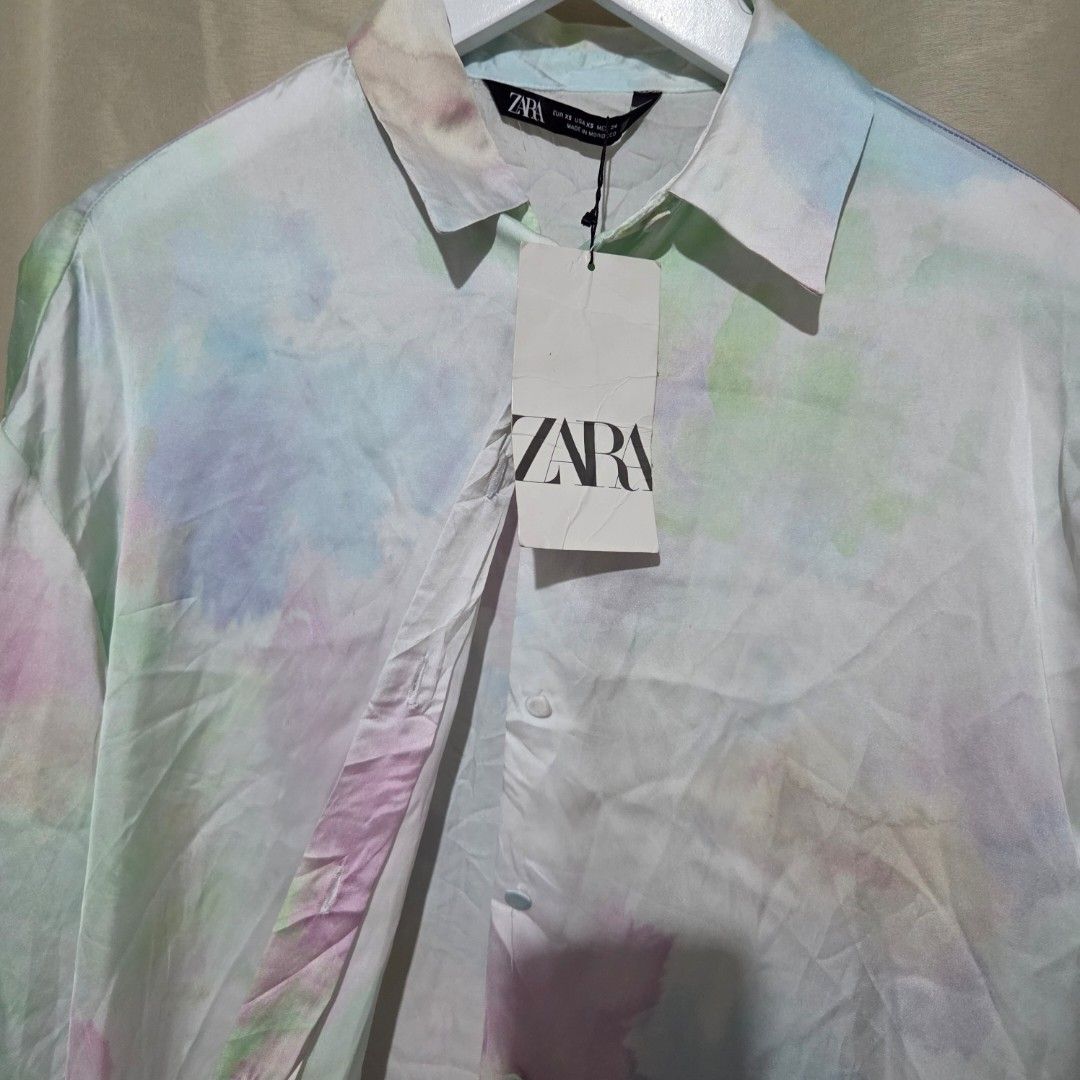 BNWT ZARA SILK (Category: Longsleeves) located in Santiago. Submitted by fromboxes (Listing ID 1462164141, Image 2). Description: new with tag XS runs big Ships thru J&T Isabela North Luzon Shipping Nationwide No rush shipping 😊😊.