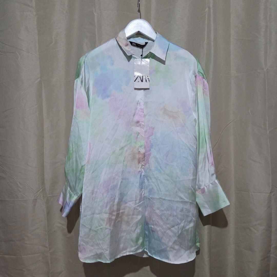 BNWT ZARA SILK (Category: Longsleeves) located in Santiago. Submitted by fromboxes (Listing ID 1462164141, Image 1). Description: new with tag XS runs big Ships thru J&T Isabela North Luzon Shipping Nationwide No rush shipping 😊😊.