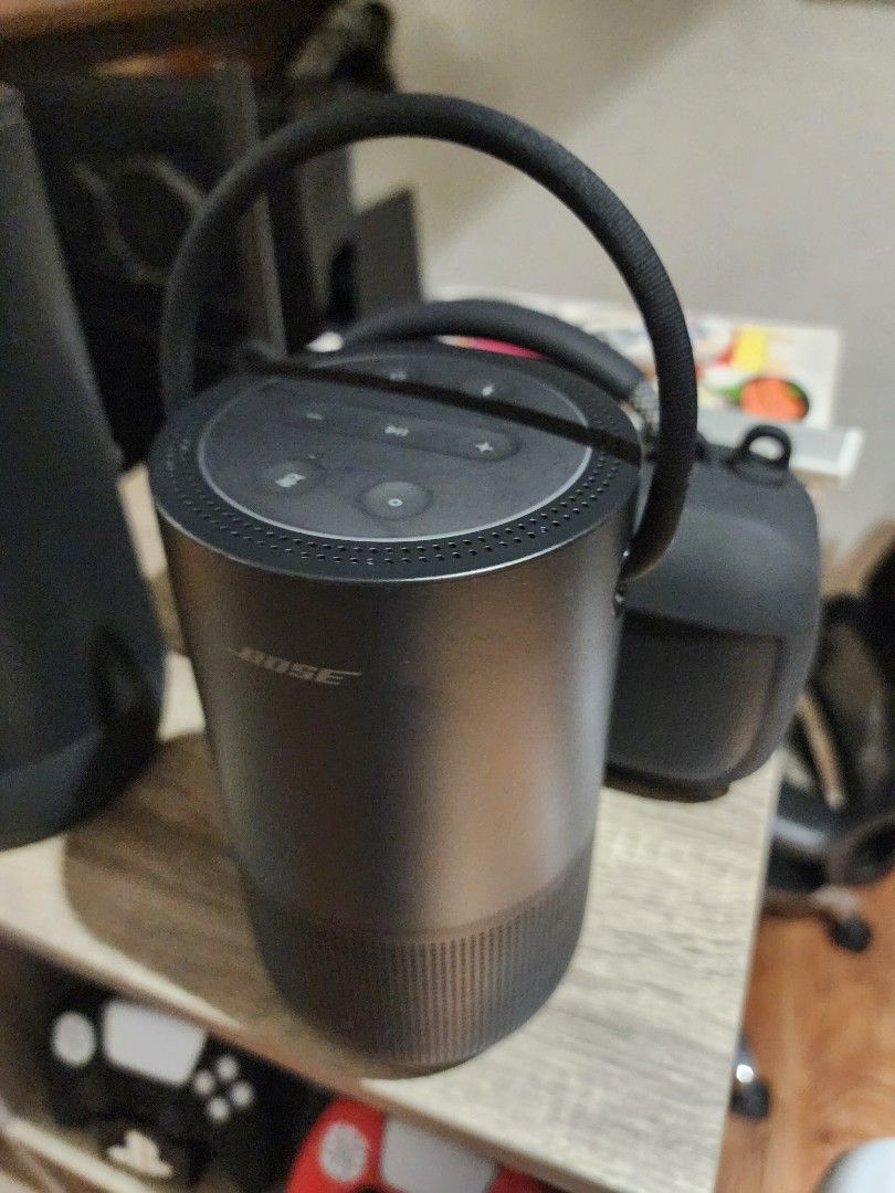 Bose SoundLink Revolve Portable Bluetooth Speaker (Category: Soundbars, Speakers & Amplifiers) located in Manila. Submitted by kg613 (Listing ID 1462132460, Image 2). Description: - Black Bose SoundLink Revolve Bluetooth speaker - Built-in handle for easy portability - Delivers great sound quality - Fully functional, works perfectly - Minor cosmetic scuffs from normal use.