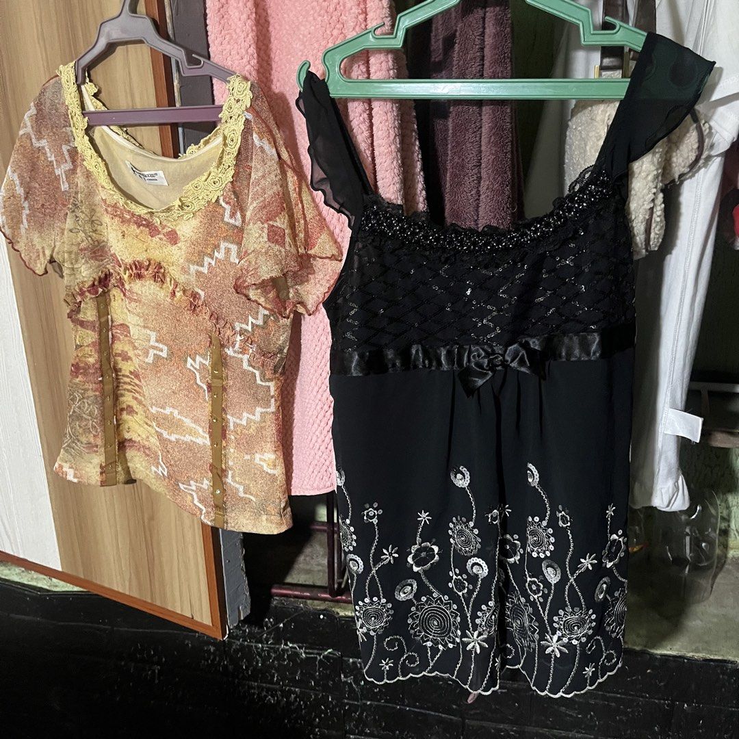 both fairy top y2k SET (Category: Others Tops) located in Bayugan. Submitted by svintageph (Listing ID 1462171277, Image 1). Description: two items for 300 php no issue size small.