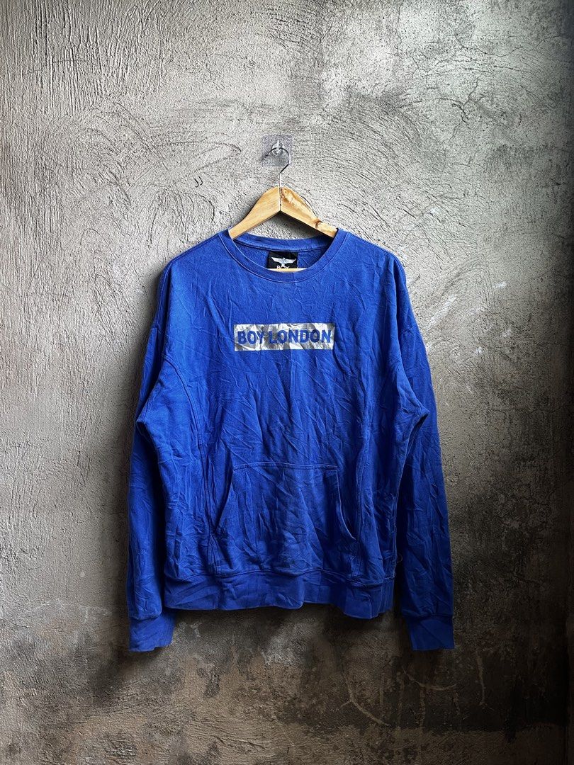 BOY LONDON BIG LOGO SWEATER (Category: Hoodies) located in Cagayan de Oro. Submitted by rewornthriftph (Listing ID 1462047813, Image 3). Description: width: 21 length: 26.5 medium | FITS also on small Color rate: 9.5/10 Issue: NEED WASH In EXCELLENT Condition See details and reference on slides Payment Methods: GCASH/JNT PLS MANAGE YOUR EXPECTATIONS. THRIFT ITEMS, NO CANCELLATION ₱400.