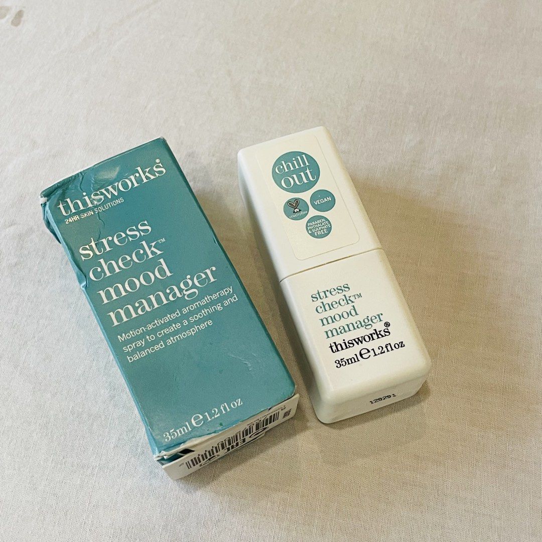 Brand New! thisworks Aromatherapy Mood Manager (Category: Fragrance & Deodorants) located in Quezon City. Submitted by travelstylelove (Listing ID 1462104574, Image 1). Description: - Brand new This Works Aromatherapy Mood Manager spray. - 35ml (1.2 fl oz) size. - Motion-activated aromatherapy to create a soothing and balanced atmosphere. - Vegan and Cruelty-Free certified. - Free from Parabens, Phthalates, and Sulphates. - Perfect for managing y