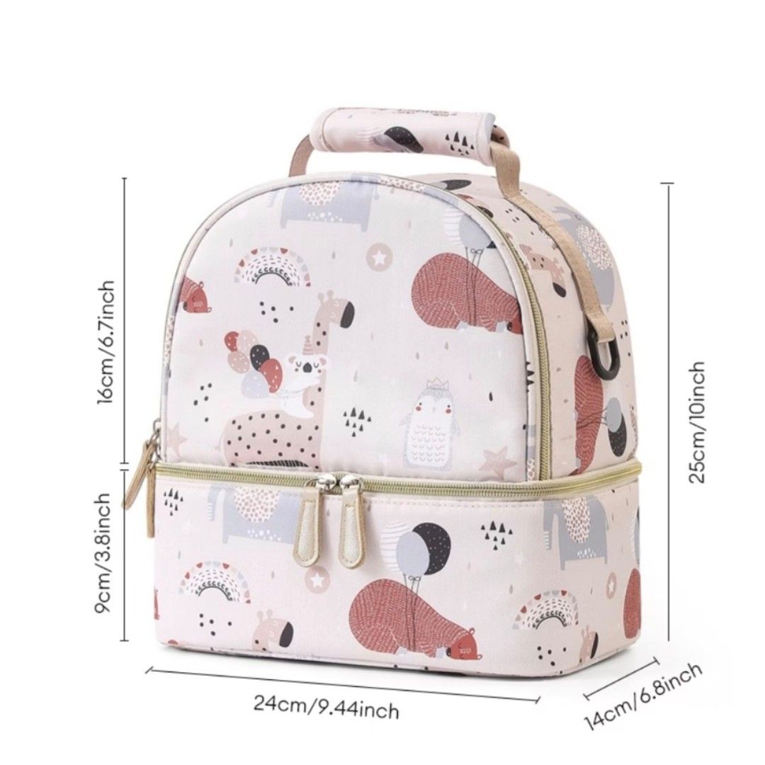 Breastmilk Insulated Bag (Category: Breastfeeding & Bottle Feeding) located in Manila. Submitted by siopao0130 (Listing ID 1462076654, Image 2). Description: Breastmilk Insulated Bag - Double-layer insulated cooler bag for breastmilk - Spacious and leak-proof interior - Multi-carry options for work, travel, and outdoors - Adorable animal print design.