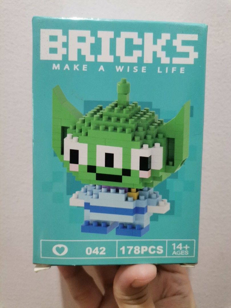 BRICKS Puzzle Building Blocks - Stitch, Alien, Doraemon, Cinnamoroll (Category: Lego & Building Sets) located in Makati City. Submitted by kookybearsstuff (Listing ID 1462113121, Image 2). Description: - Fun building block sets with popular characters. - Available characters: Stitch (161 pcs), Alien (178 pcs), Doraemon (Micro), Cinnamoroll (144 pcs). - Ideal for collectors and fans. - Recommended for ages 14+. -100 each.
