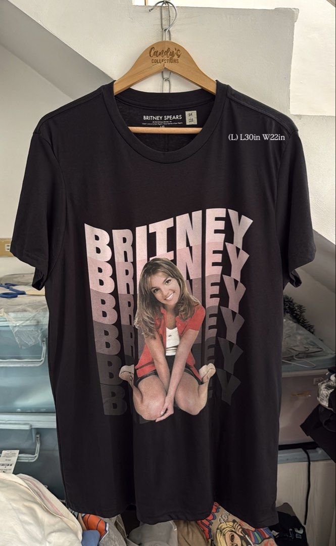 BRITNEY SPEARS (Category: Tshirts & Polo Shirts ) located in Cavite. Submitted by handpickedshirts (Listing ID 1462105582, Image 1). Description: Brand new Large on tag Approx L31in W22in laid flat No backprint .