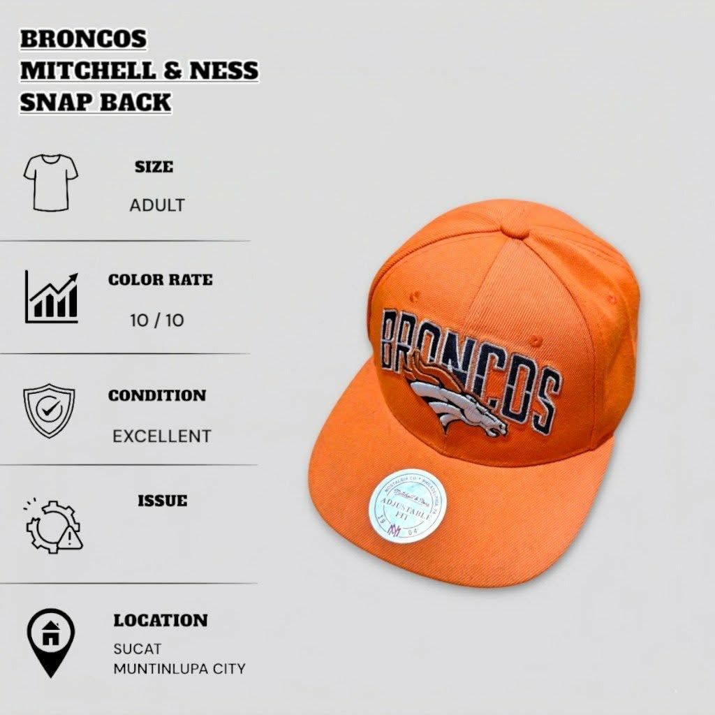 BRONCOS SNAPBACK HAT (Category: Caps & Hats) located in Muntinlupa City. Submitted by nofame12 (Listing ID 1462157509, Image 1). Description: PLEASE CHECK THE DETAILS OF THE ITEM ON FIRST PHOTO. LOCATION - SUCAT MUNTINLUPA CITY.