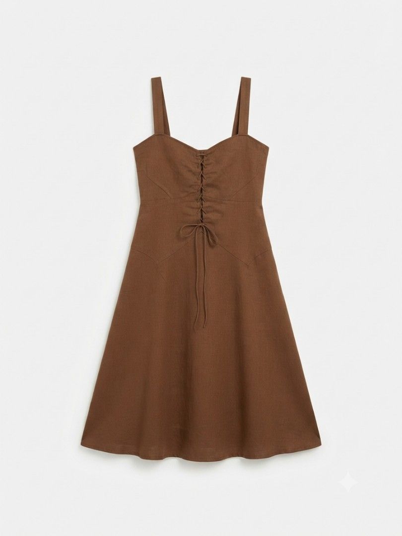 Brown dress (Category: Dresses) located in Manila. Submitted by yraeclub (Listing ID 1462125451, Image 1). Description: ♡ size: S-M.