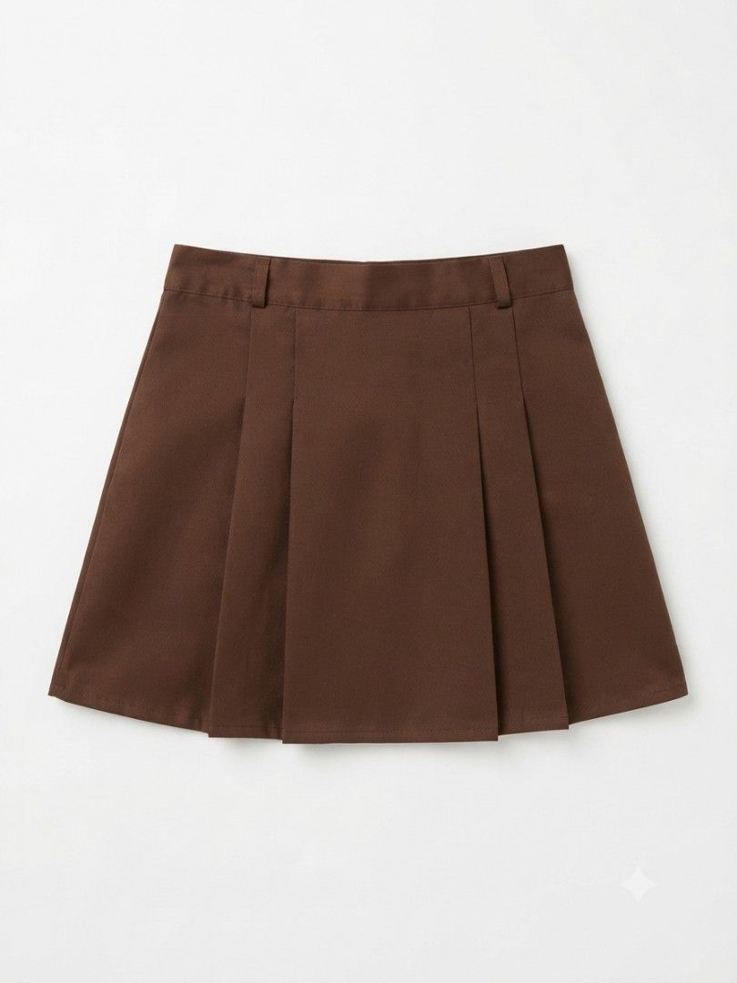 Brown skirt (Category: Skirts) located in Manila. Submitted by yraeclub (Listing ID 1462086952, Image 1). Description: w/ inner shorts ♡ size: 31-32.