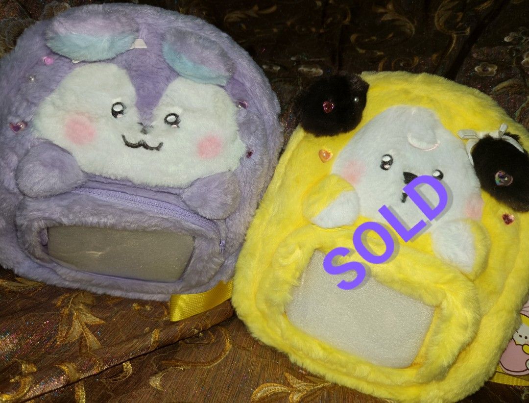 BT21 Clear Pocket Plush Backpack Concert Size (Category: Travel Essentials & Accessories) located in Manila. Submitted by cypherchepark (Listing ID 1462233837, Image 2). Description: From 2,000.00 SALE to 1,800.00 only 💜 - Super cute and fluffy BT21 clear pocket backpacks - Perfect for concerts or everyday use - Concert size - Available in purple and yellow - Get yours now!.