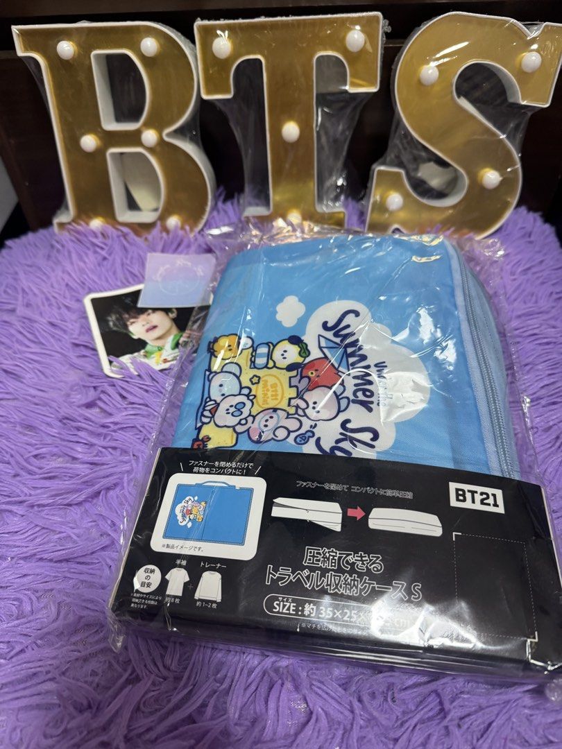 Bt21 clothes organizer (Category: Other Stationery & Craft) located in Pasig City. Submitted by queenv18 (Listing ID 1462174537, Image 1). Description: Onhand items in PH ready to ship merch are directly shipped from korea / taiwan / japan / us 101% legit Brandnew Plus sf.