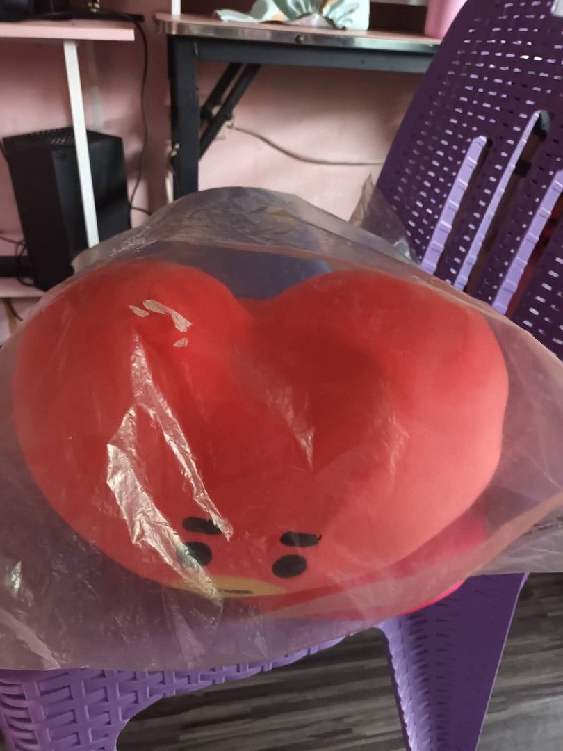 BT21 Tata Plush Toys (Category: Plushies & Soft Toys) located in Pasay City. Submitted by jeezaa1007 (Listing ID 1462077894, Image 1). Description: - Authentic BT21 Plush Toys - Includes Tata (heart-shaped character) - Ideal gift for BTS fans and collectors - Add these adorable characters to your collection!.