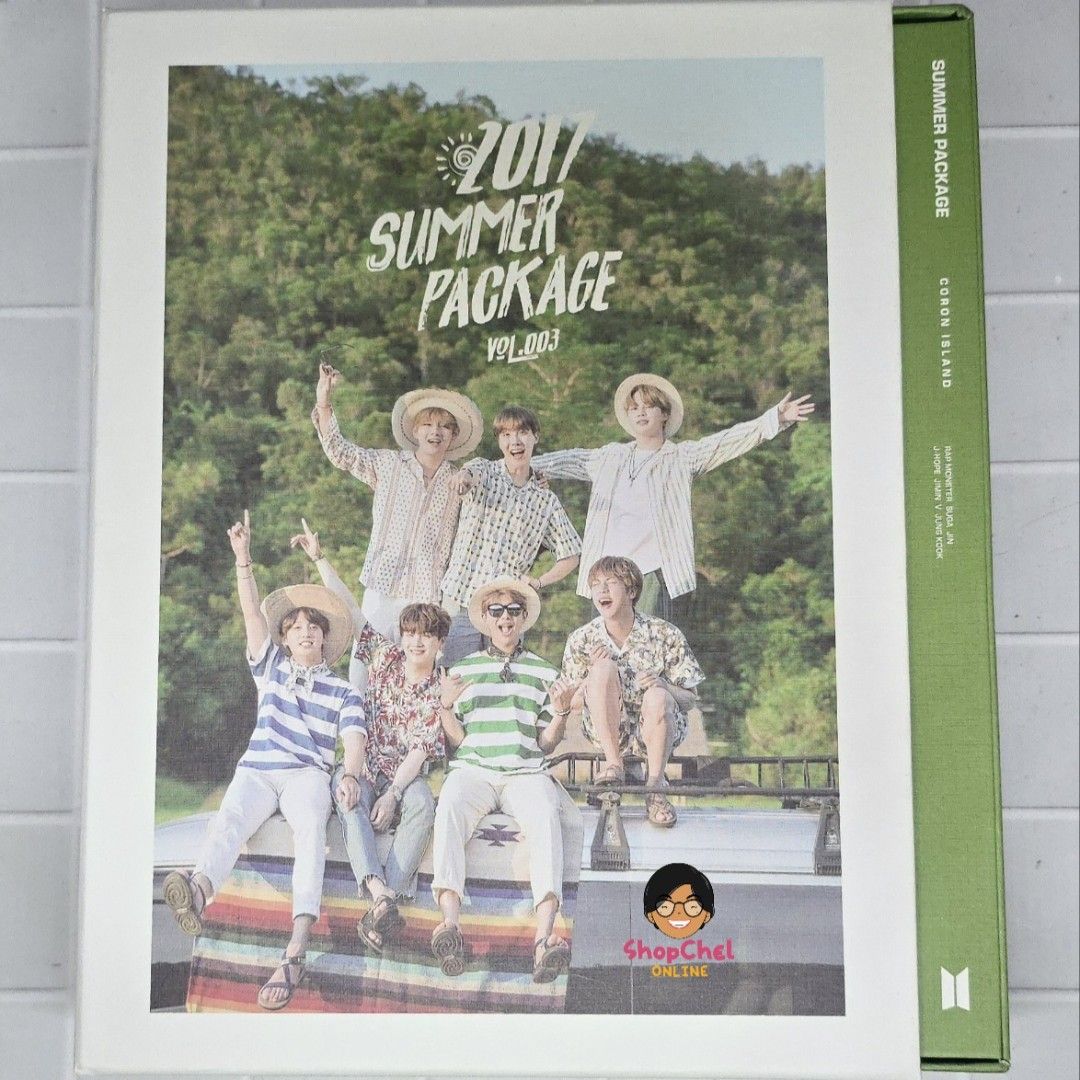 BTS 2017 Summer Package Full Set with JK Selfie Book (Category: K-Wave Merchandise) located in Cainta. Submitted by shopchelonline (Listing ID 1462196839, Image 1). Description: BTS 2017 Summer Package Full Set with JK Selfie Book 🛒3,700.00each(all in)+lsf 70%DP - NEW BUYER 50%DP - OLD BUYER RB: 15 DAYS AFTER DP; NETA 💎Pre-order -NO RUSH SHIPPING 💎Korea Pasabuy - NORMAL ETA 💎Colors may vary due to lighting. 💎Availability and price may vary �