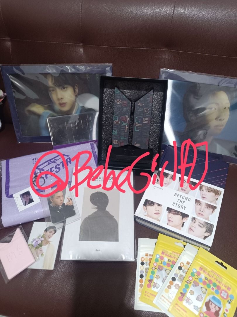 BTS Official Merchandise - Sideshow Premium, Postcard Book, Pouch (Category: K-Wave Merchandise) located in Caloocan City. Submitted by moonfairy.tinkerbelle (Listing ID 1462196063, Image 1). Description: Official BTS Merchandise Available! - Sideshow Premium BTS Logo (Hangeul Edition) - Postcard Book (Jimin) - Lenticular Photos (RM & Jin) - Dododots BT21 Pimple Patches - Festa Picnic Mat - Army Membership Kit - BTS Anniversary Book (Tagalog Vers
