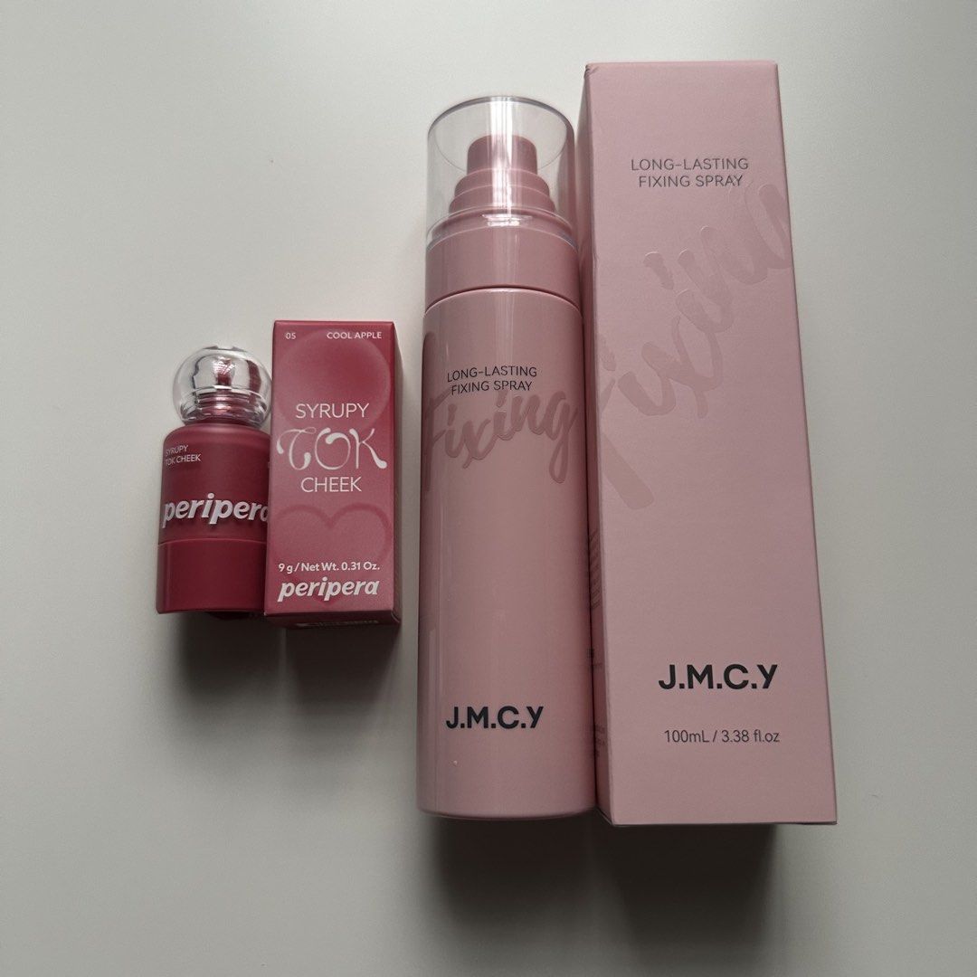 [bundle] peripera syrupy tok blush + jmcy setting spray (Category: Makeup) located in Mandaluyong City. Submitted by annyeong07_ (Listing ID 1462121220, Image 1). Description: .
