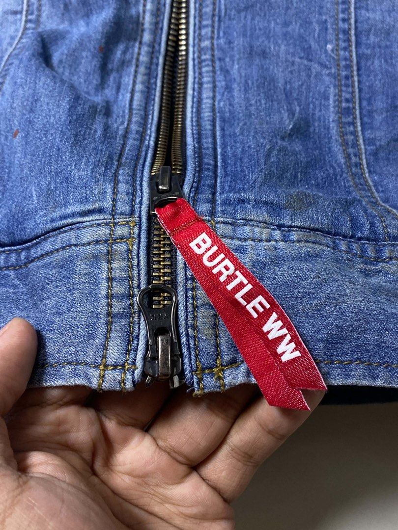 Burtle 5011 Cordura Denim Workwear Jacket (Category: Coats, Jackets and Outerwear) located in Tabaco. Submitted by byvinxent (Listing ID 1462059571, Image 3). Description: Burtle 5011 Cordura Denim Workwear Jacket Large 26 length 21 width Albay, Bicol📍.
