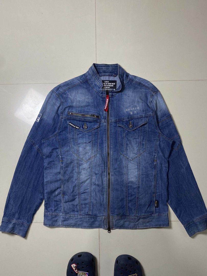 Burtle 5011 Cordura Denim Workwear Jacket (Category: Coats, Jackets and Outerwear) located in Tabaco. Submitted by byvinxent (Listing ID 1462059571, Image 1). Description: Burtle 5011 Cordura Denim Workwear Jacket Large 26 length 21 width Albay, Bicol📍.