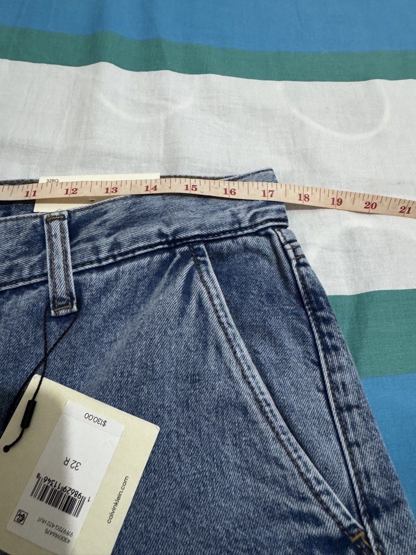 Calvin Klein Cargo Wide Leg Denim Pants (Category: Announcements) located in Quezon City. Submitted by branded_jo (Listing ID 1462050926, Image 3). Description: Original Calvin Klein Wide Leg Cargo Pants size 32 Light weight wash denim Brand new with tag Bought in Canada Lalamove ready.