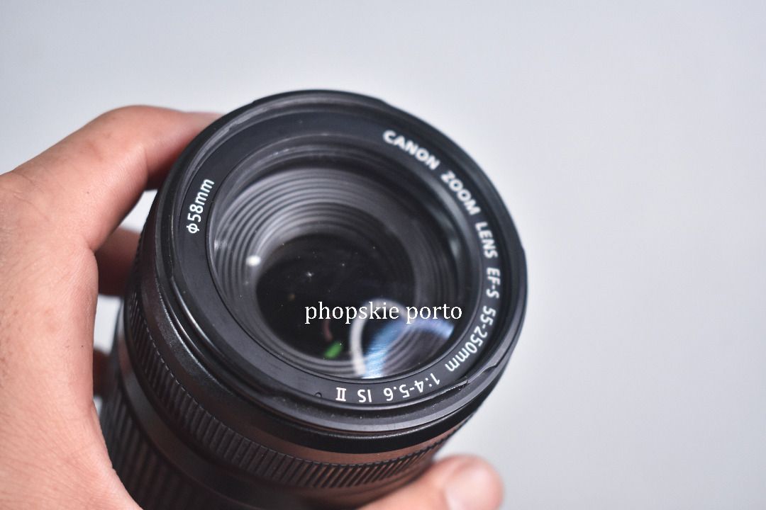 Canon EF-S 55-250mm IS version 2 zoom lens (Category: Lens & Kits) located in Cabuyao City. Submitted by phopskie.porto (Listing ID 1462049686, Image 3). Description: For sale pre-loved Canon EF-S 55-250mm IS version 2 zoom lens Comes with rear cap only PhP 5,500.00 Kindly send DM/PM if you have other questions or txt/call lang kayo. Globe +63927 650 2844 Dito +63924-338-02289 For all your pre-loved gadgets needs DSLR, CAMERA, MIRRORLESS, GOPRO G
