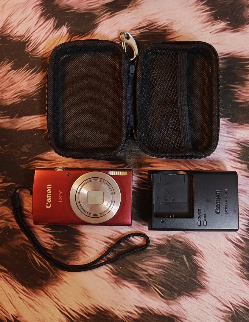 Canon IXY 200 / IXUS 185 Red Digital Camera (Category: Cameras) located in Quezon City. Submitted by lavender.latte (Listing ID 1462191687, Image 1). Description: Selling my Canon IXY 200 / IXUS 185 Red digital camera! Bought it for ₱9000, selling for ₱8500, but willing to go down to ₱8000 for sure and easy buyers! Bought it from an IG reseller that buys cameras from Japan. Nearly in good condition, but please see slides for the scratches on the 