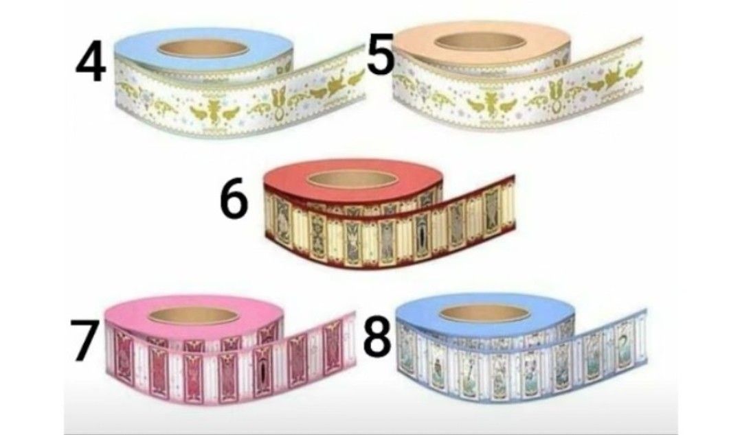 Cardcaptor Sakura Washi Tape (Category: Other Stationery & Craft) located in Pasig City. Submitted by ccsakura4 (Listing ID 1462174473, Image 1). Description: Available 4 and 5.