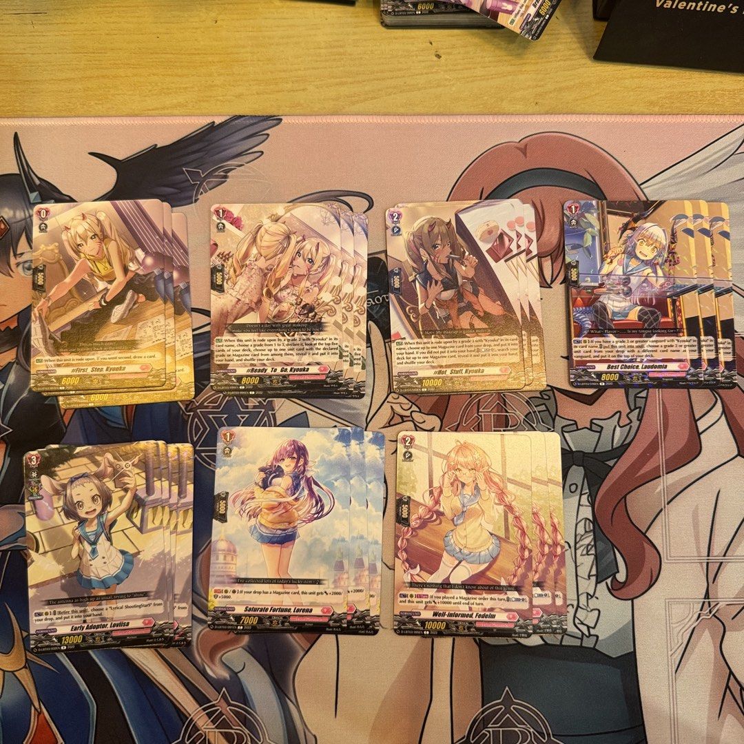 Cardfight Vanguard Lyrical Monasterio Semi-Complete Core (Category: Raw Singles) located in Caloocan City. Submitted by joziahrylandgelido (Listing ID 1462222430, Image 3). Description: FS/FT Semi Complete LM Cores FT Prios; Mediell (Solace) Yukia Loc: South Caloocan / Manila / Valenzuela MOP: Cash/Gcash MOD: LBC/Lalamove/Meetup (if nearby/lrt stations) *first time selling/trading so I prefer meetup to build my reputation :)) *send your offers vi