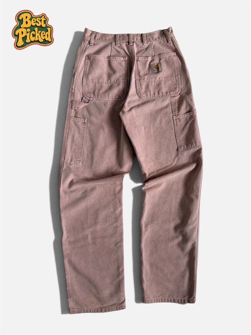 Carhartt wip carpenter pants pink (Category: Jeans) located in Cebu City. Submitted by bestpicked (Listing ID 1462092265, Image 2). Description: Authentic Excellent Condition Size 29 on tag Waistline 29-30 Length 42.5 No issue Location- Guadalupe Cebu.