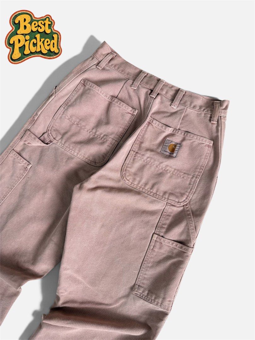 Carhartt wip carpenter pants pink (Category: Jeans) located in Cebu City. Submitted by bestpicked (Listing ID 1462092265, Image 1). Description: Authentic Excellent Condition Size 29 on tag Waistline 29-30 Length 42.5 No issue Location- Guadalupe Cebu.