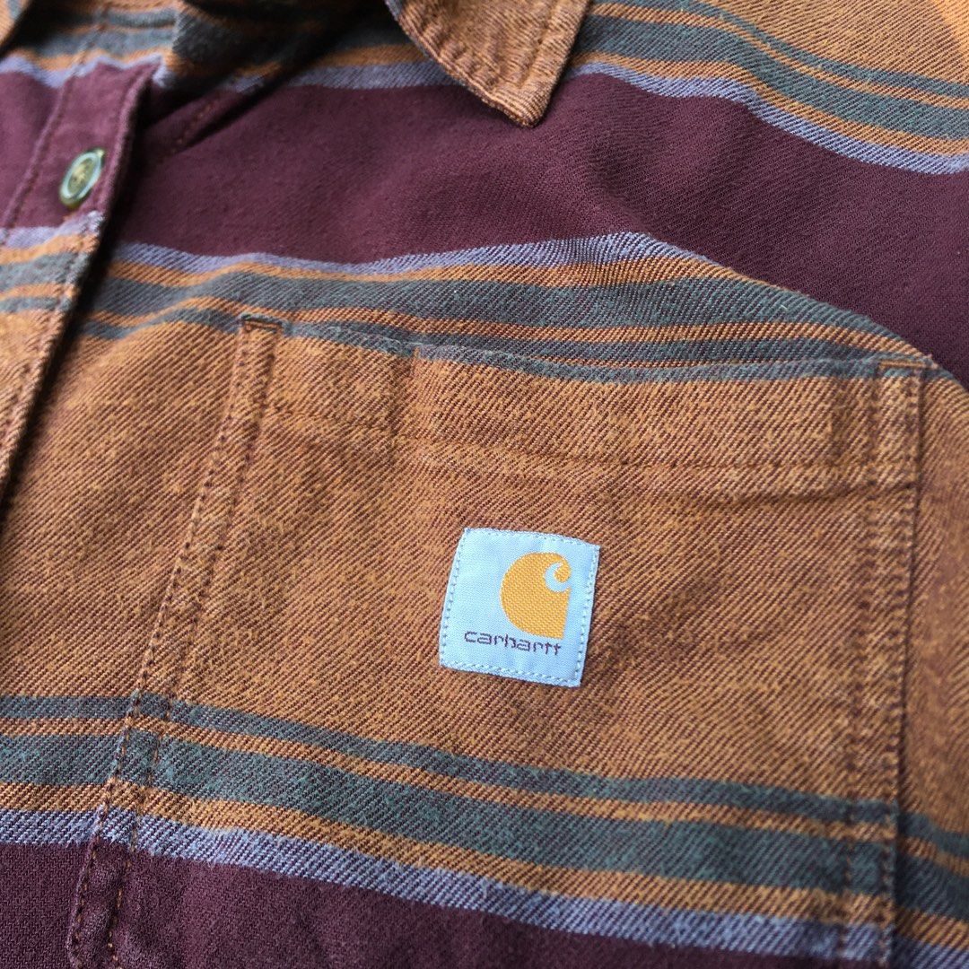 CARHARTT LONG SLEEVE FLANNEL BUTTON DOWN (Category: Tshirts & Polo Shirts ) located in Mariveles. Submitted by thrift.to.brand_ (Listing ID 1462221523, Image 2). Description: ₱499 PLUS SHIPPING FEE ( SF WILL BE SHOULDERED BY THE BUYER) NO LAST PRICE ISSUE ON THE LAST PICTURE BARELY NOTICEABLE STILL GOOD LOOKING M ON TAG LENGTH 25 WIDTH 22 CHECK ALL DETAILS MOP: GCASH ONLY PAYMENT FIRST NO COD MOD: J&T Authentic Carhartt flannel button down shirt 