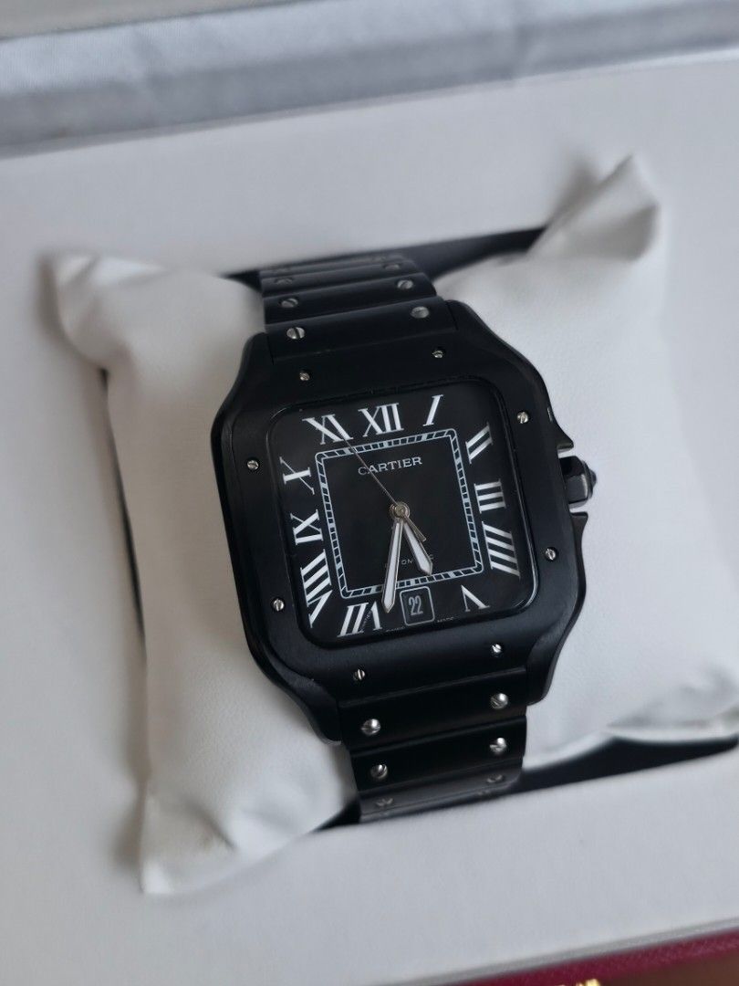 Cartier Santos Large Black (Category: Luxury Watches) located in Dasmarinas. Submitted by velourvaulte (Listing ID 1462218782, Image 1). Description: .