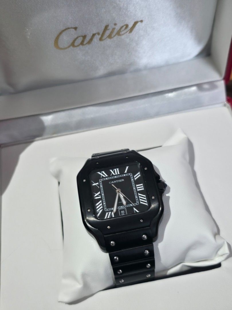 Cartier Santos Large Black (Category: Luxury Watches) located in Dasmarinas. Submitted by velourvaulte (Listing ID 1462218782, Image 3). Description: .
