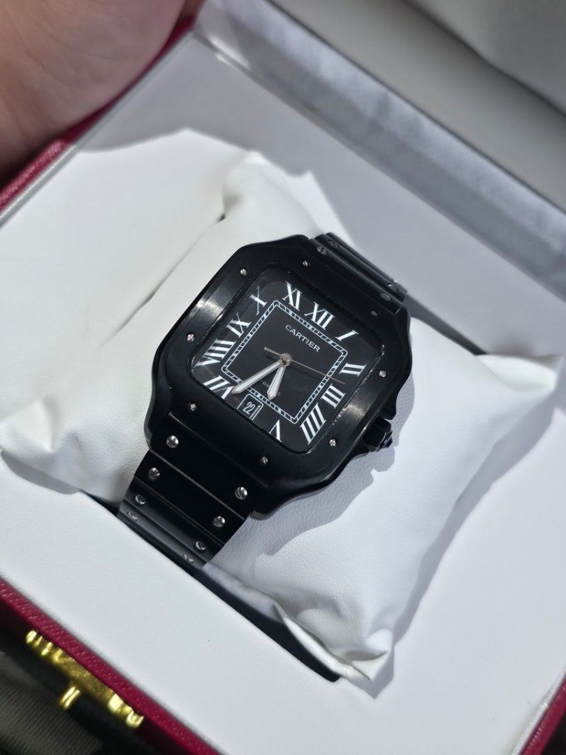 Cartier Santos Large Black (Category: Luxury Watches) located in Dasmarinas. Submitted by velourvaulte (Listing ID 1462218782, Image 2). Description: .