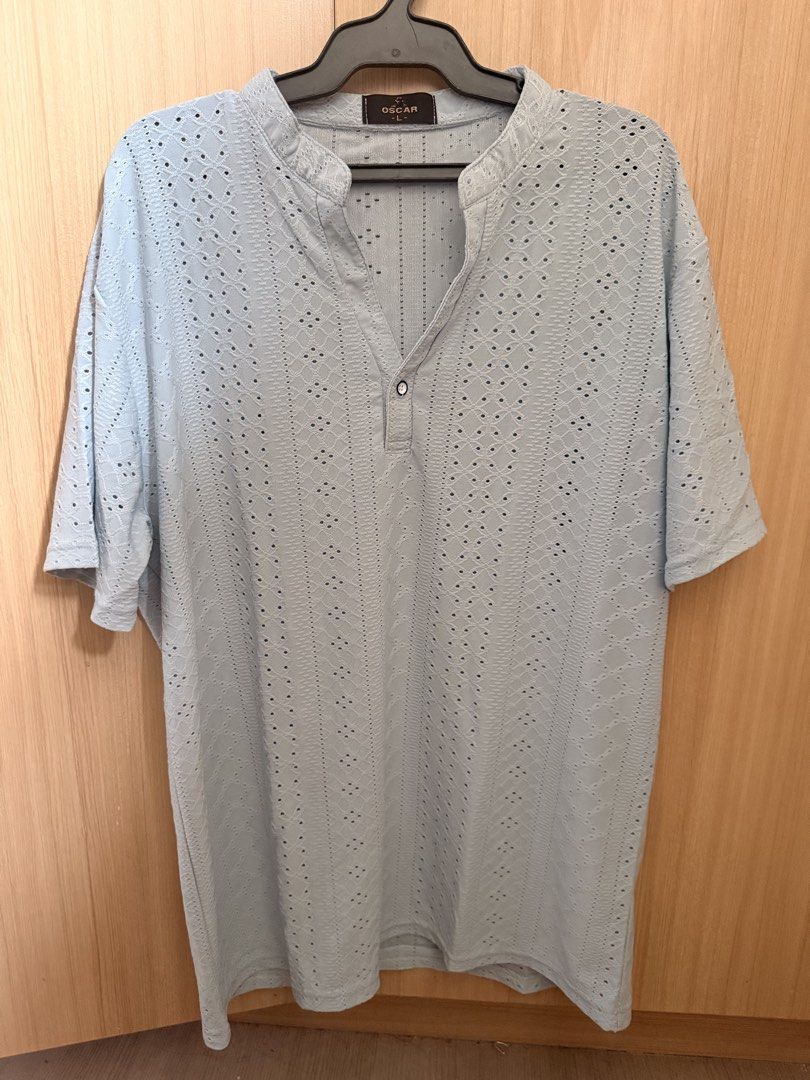 Casual/formal poli (Category: Formal Shirts) located in Quezon City. Submitted by vegasmetii (Listing ID 1462224512, Image 1). Description: OSCAR SIZE ON TAG L - blue 55cm x 78cm OSCAR SIZE ON TAG L - pink 55cm x 78cm 200 only each.