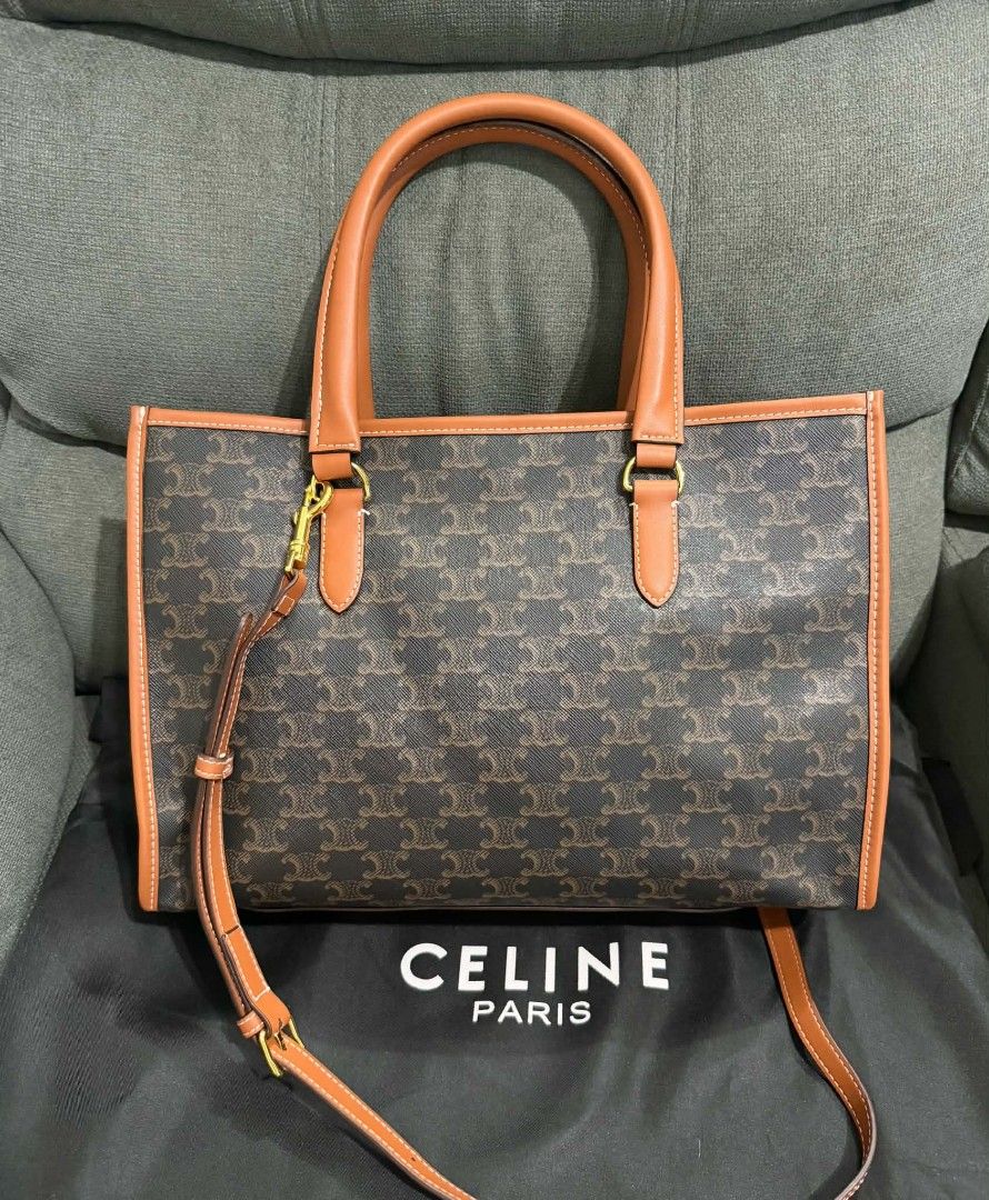 Celine Mono Cabas 2-way (Category: Shoulder Bags) located in Quezon City. Submitted by luxxechic (Listing ID 1462206273, Image 2). Description: coded with sling with dust bag pure leather good as new no issue japan preloved actual photo posted mop: gcash .