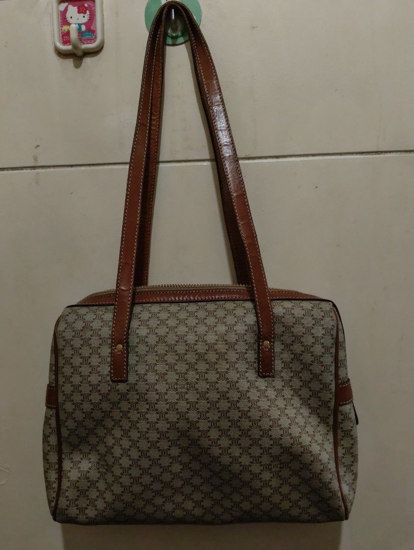 Celine Monogram Canvas Leather Trim Shoulder Bag (Category: Luxury Bags & Wallets) located in Quezon City. Submitted by swiftcloud_070a6b (Listing ID 1462155134, Image 3). Description: - Classic Celine shoulder bag - Iconic monogram canvas with brown leather trim - Spacious leather-lined interior - Secure zipper closure - Ideal for everyday use.