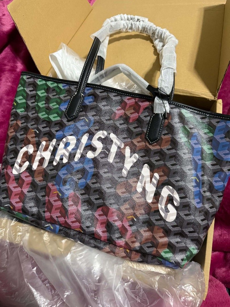 Christy ng large russo multi color tote (Category: Luxury Bags & Wallets) located in Manila. Submitted by trishalucas (Listing ID 1462233094, Image 2). Description: Brand new christy ng large tote bag nasakin pa box nabili kosa shoppe official store .