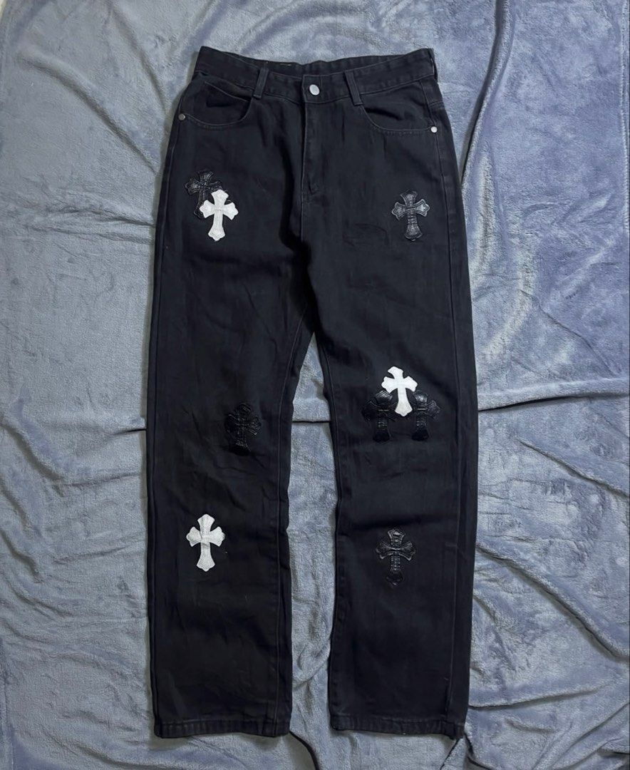 Chrome hearts X Levis (Category: Jeans) located in San Pedro. Submitted by classychic.couture (Listing ID 1462131423, Image 1). Description: - waist 30 | hips 40 | length 40 - excellent condition - no issues.