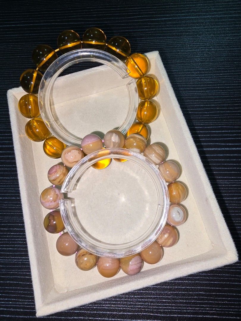 Citrine and Mango Alashan beads bracelets (Category: Bracelets) located in Santa Rosa. Submitted by crystal1.0 (Listing ID 1462125943, Image 2). Description: Bundle: 12-13mm size of beads. 16-18cm size.