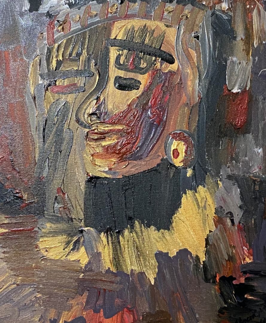 Cleopatra, Anguish and Devastation - Madonna Bacorro (Category: Art & Prints) located in Taguig. Submitted by drybrushgallery (Listing ID 1462066484, Image 3). Description: Cleopatra, Anguish and Devastation Madonna Bacorro, 2026 Mixed Media on Canvas Artwork Dimension: 20" x 16" with Certificate of Authenticity PM FOR INQUIRY 0917 565 2917 .