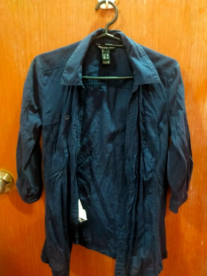 Coat and long sleeves (Category: Coats, Jackets and Outerwear) located in Caloocan City. Submitted by happyforest.b3baf2 (Listing ID 1462147676, Image 2). Description: - 400 for 4 - Light blue coat - never used, no damaged (2,199 orig price) - Mango dark blue long sleeve - 4 wears only (600 orig price) - White and blue coat - lightly used (300 orig price) - White long sleeve - used twice (500 orig price) .
