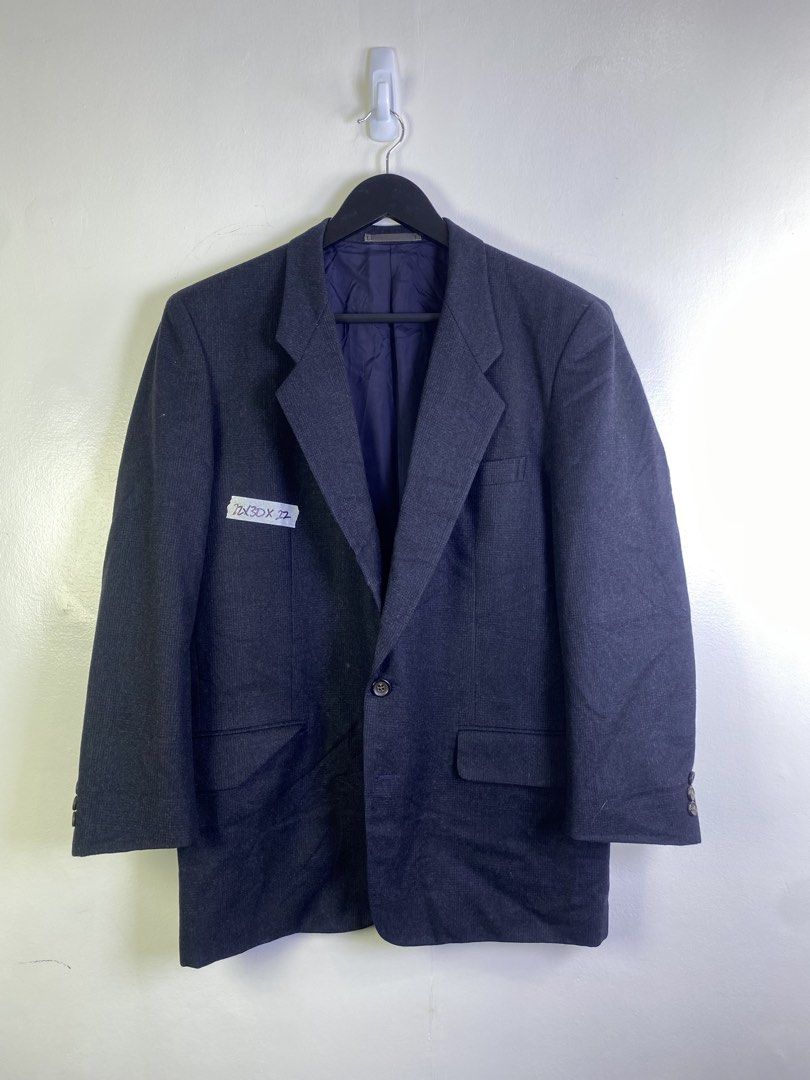 Comme des Garçons Homme Blazer Jacket (Category: Coats, Jackets and Outerwear) located in Manila. Submitted by declutterpromax (Listing ID 1462079947, Image 1). Description: - Dark grey blazer from Comme des Garçons Homme - Classic single-button closure - Fully lined interior - Versatile for smart casual or formal outfits.